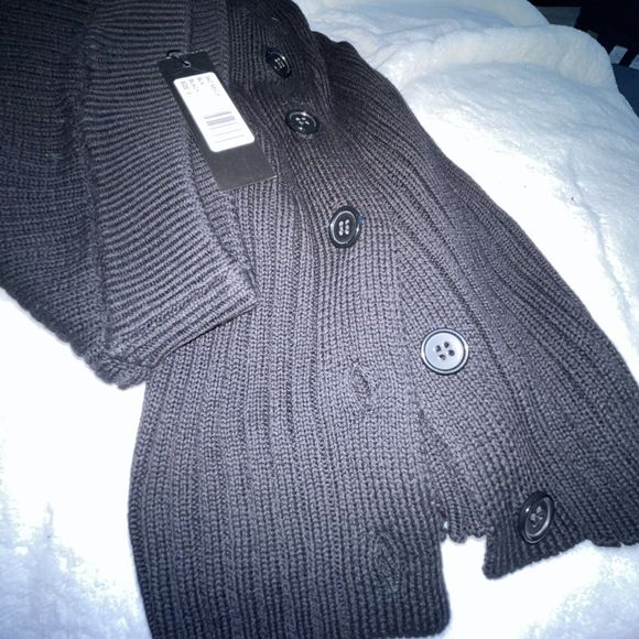 Bobi Rib Midi Black Small NWT Revolve Vintage Look Winter Fall Skirt Button Slit - Picture 10 of 16